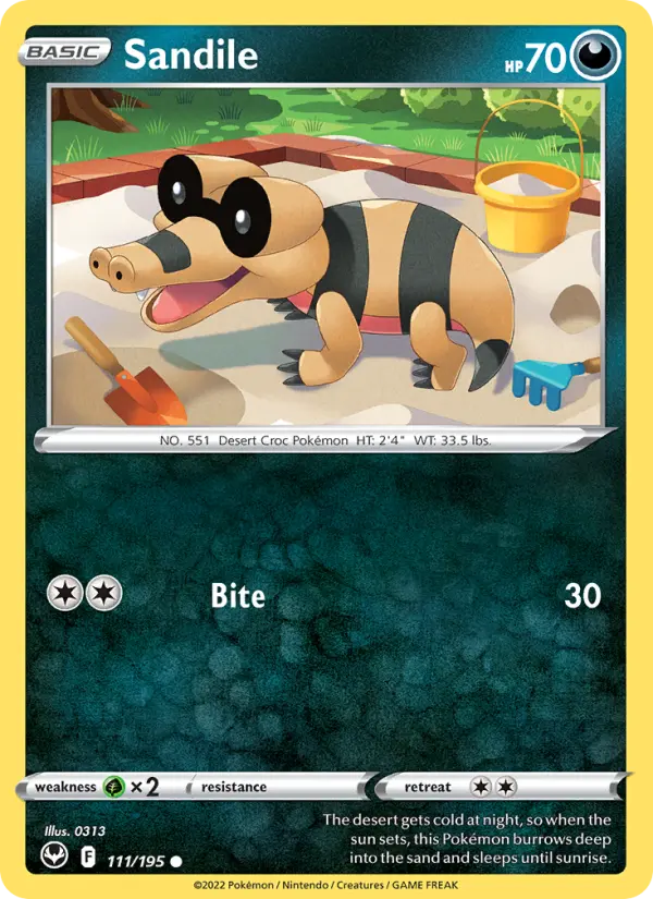 Sandile 111 Silver Tempest Pokesingles