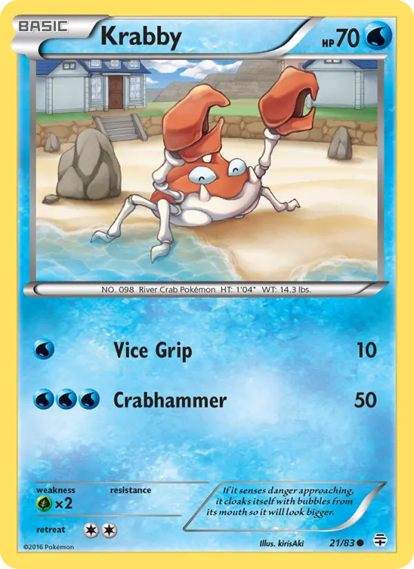 Krabby 21 Generations Pokesingles