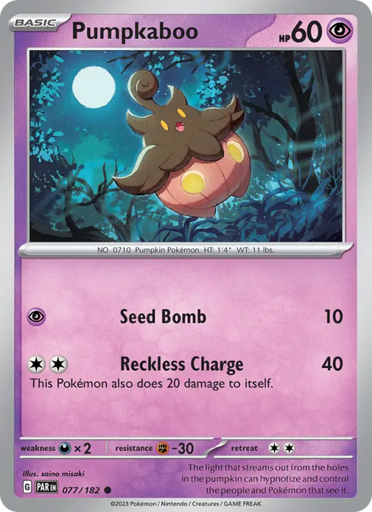 Pumpkaboo 77 Paradox Rift Pokesingles
