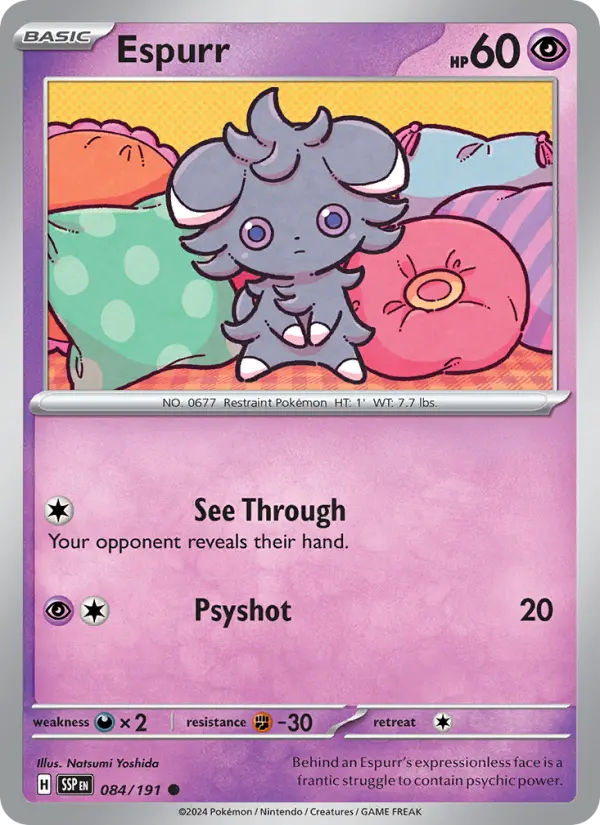 Espurr 84 Surging Sparks Pokesingles