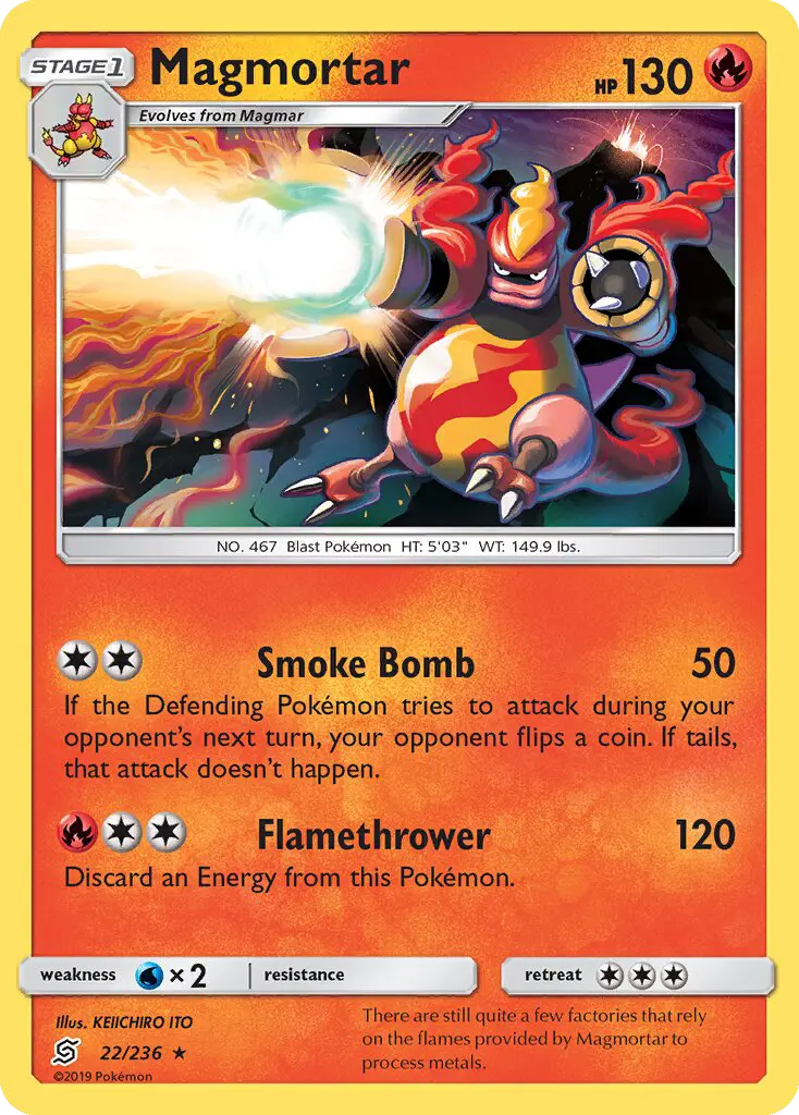 Magmortar 22 Unified Minds Pokesingles