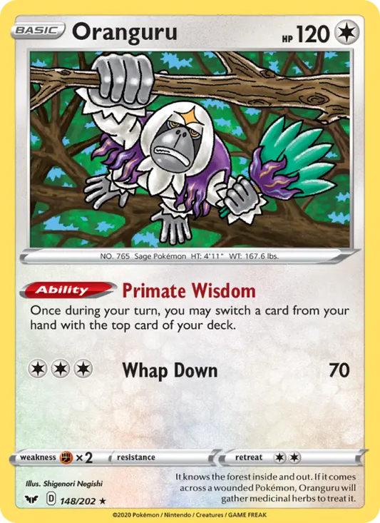 Oranguru 148 Sword & Shield Pokesingles