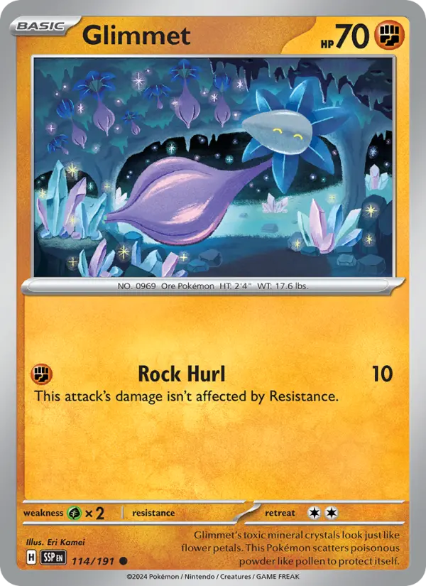 Glimmet 114 Surging Sparks Pokesingles