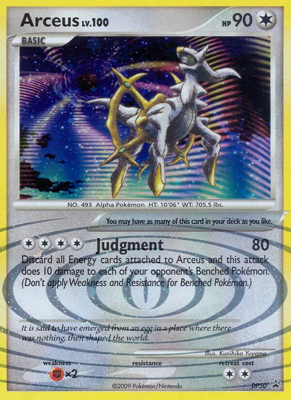 Arceus DP50 DP Black Star Promos Pokesingles