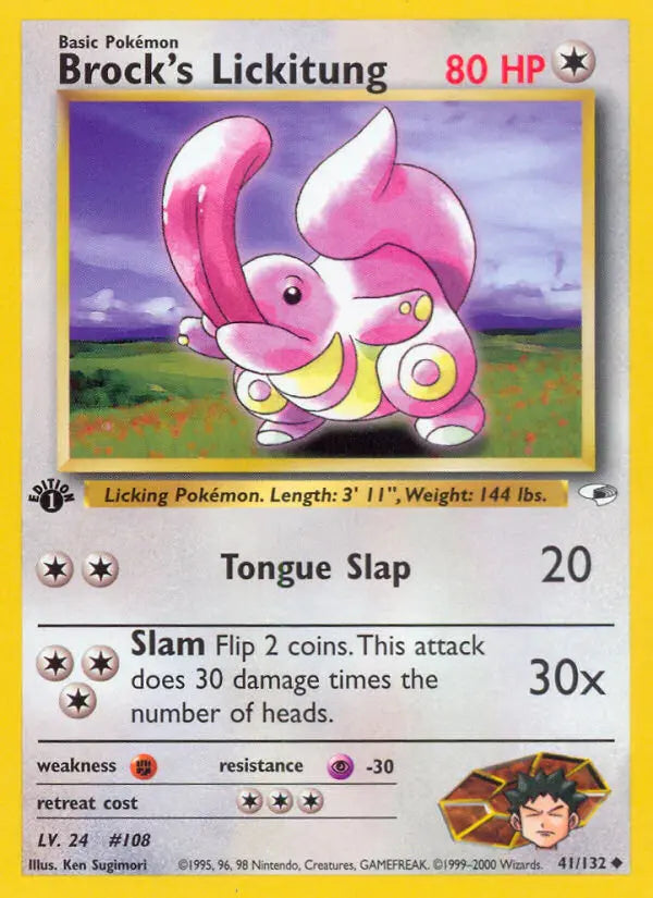 Brock's Lickitung 41 Gym Heroes Pokesingles