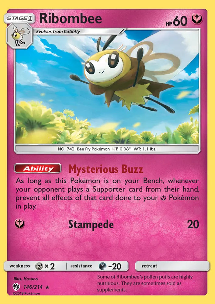 Ribombee 146 Lost Thunder Pokesingles