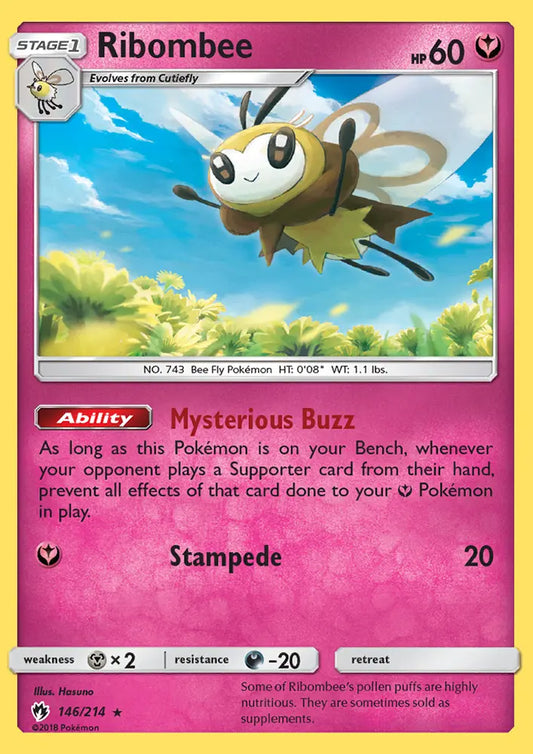 Ribombee 146 Lost Thunder Pokesingles