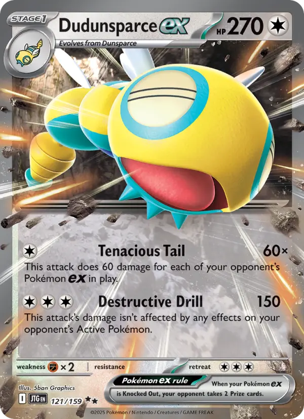 Dudunsparce ex 121 Journey Together Pokesingles