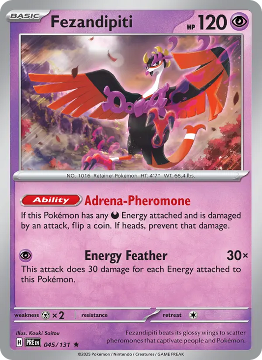 Fezandipiti 45 Prismatic Evolutions Pokesingles