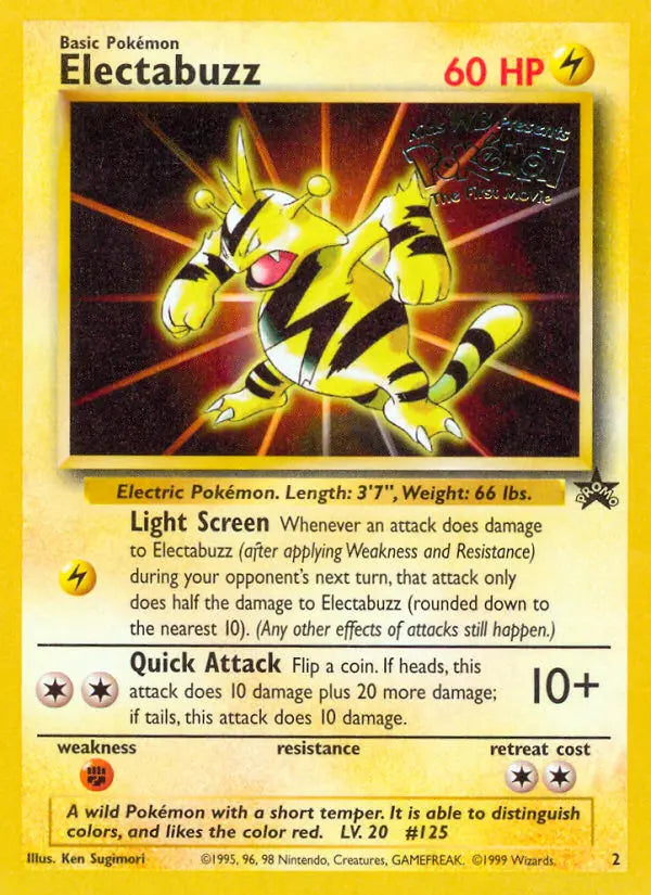 Electabuzz 2 Wizards Black Star Promos Pokesingles