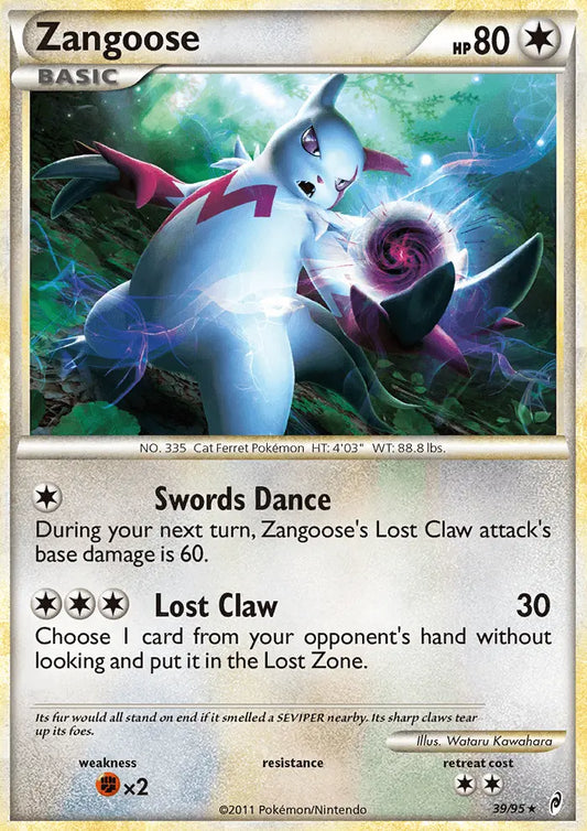 Zangoose 39 Call of Legends Pokesingles