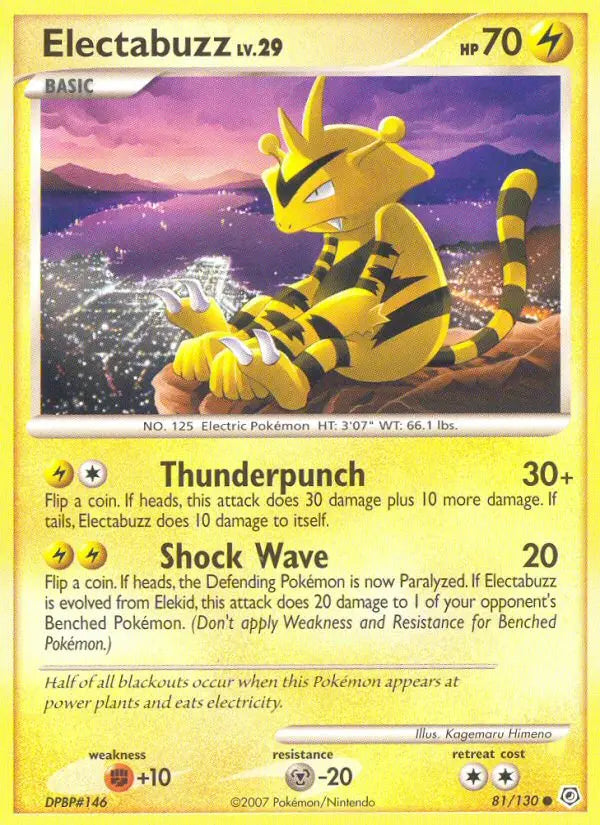 Electabuzz 81 Diamond & Pearl Pokesingles