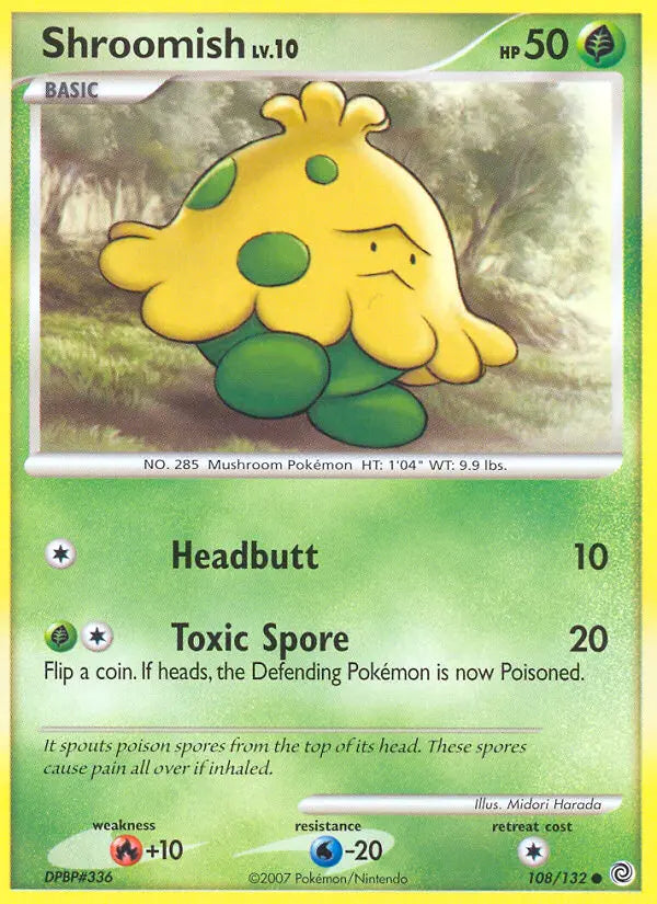 Shroomish 108 Secret Wonders Pokesingles