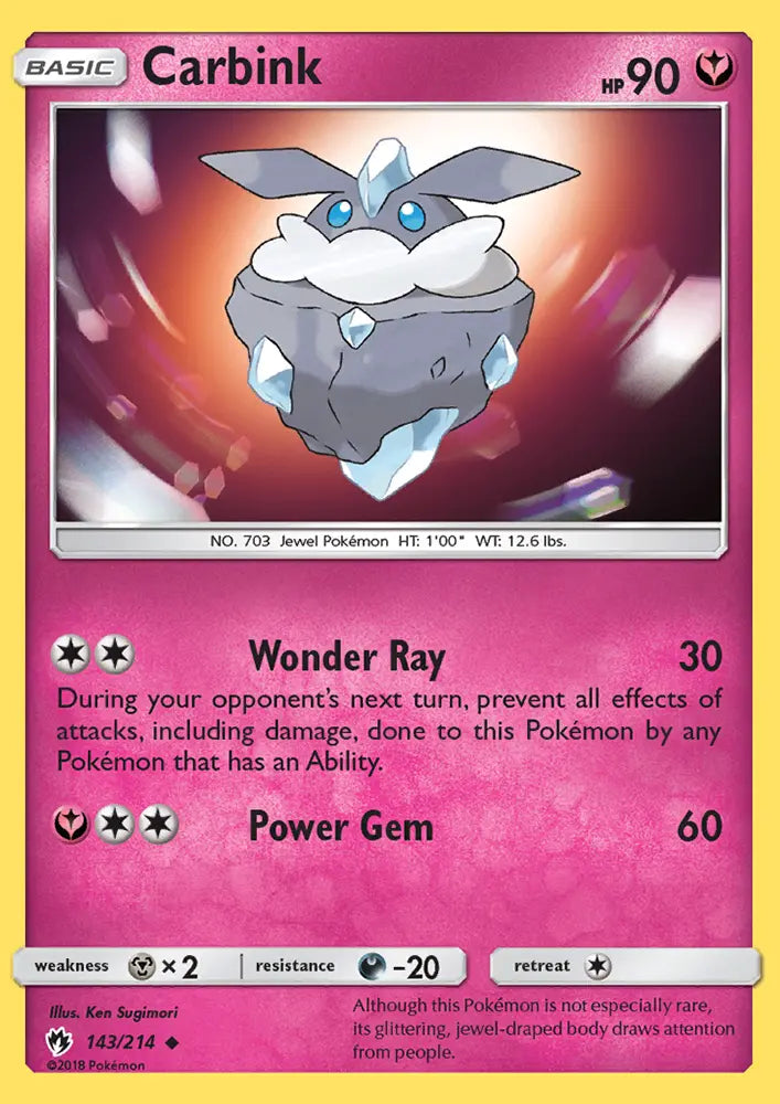 Carbink 143 Lost Thunder Pokesingles