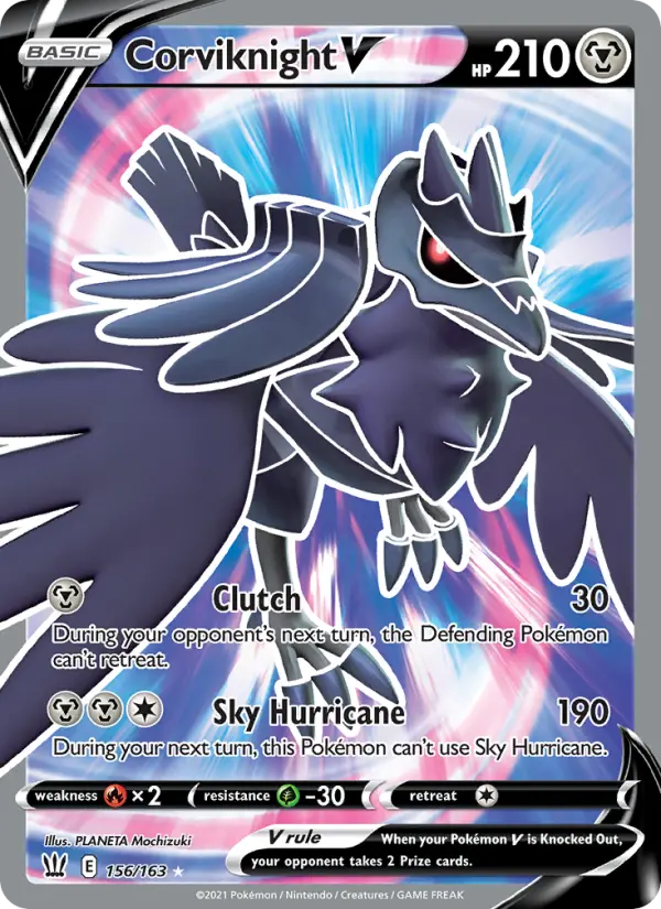 Corviknight V 156 Battle Styles Pokesingles