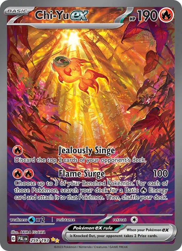 Chi-Yu ex 259 Paldea Evolved Pokesingles