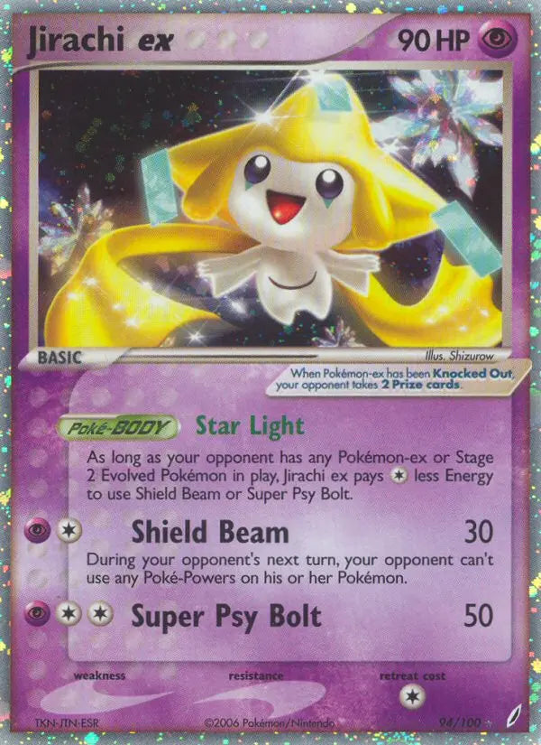 Jirachi ex 94 Crystal Guardians Pokesingles