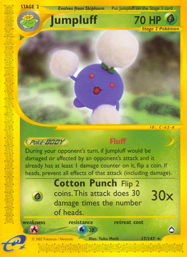 Jumpluff 17 Aquapolis Pokesingles