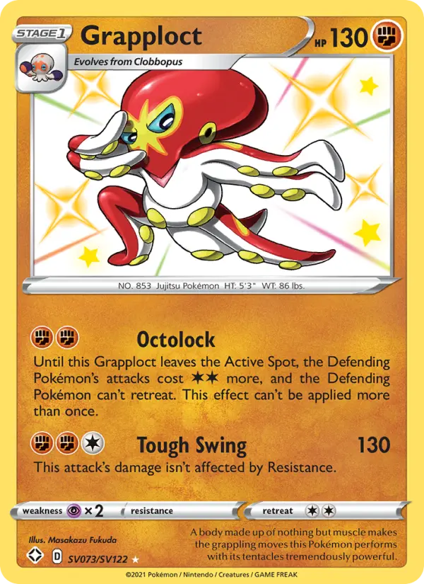 Grapploct SV073 Shining Fates Pokesingles