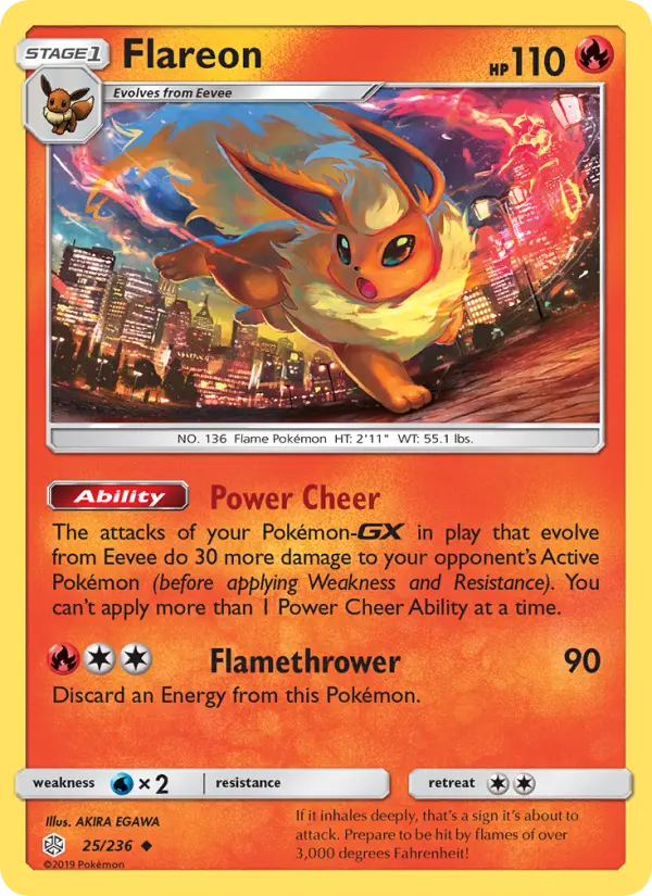 Flareon 25 Cosmic Eclipse Pokesingles