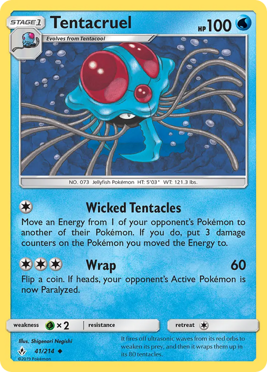 Tentacruel 41 Unbroken Bonds Pokesingles
