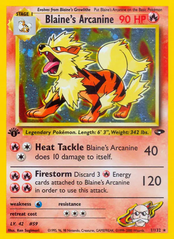 Blaine's Arcanine 1 Gym Challenge Pokesingles