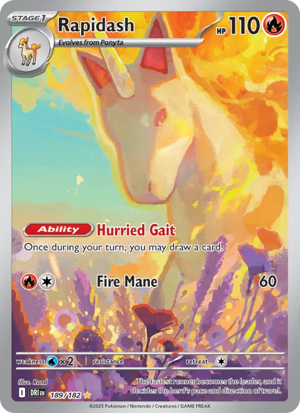 Rapidash 189 Destined Rivals Pokesingles