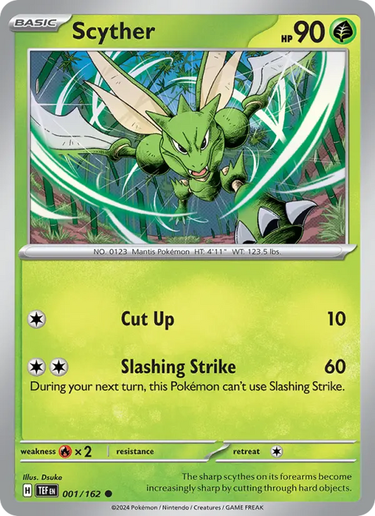 Scyther 1 Temporal Forces Pokesingles