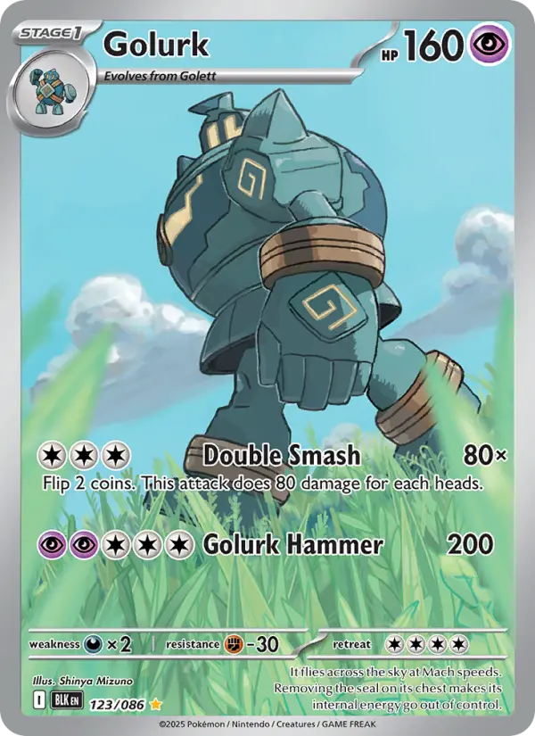 Golurk 123 Black Bolt Pokesingles