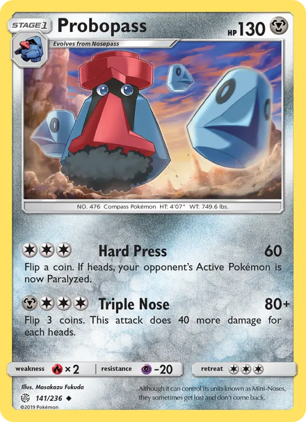 Probopass 141 Cosmic Eclipse Pokesingles