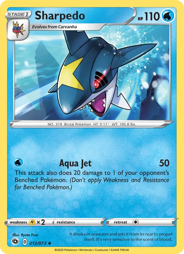 Sharpedo 12 Champion's Path Pokesingles