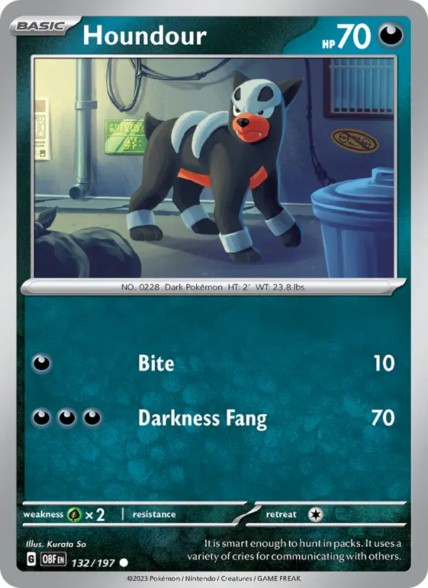 Houndour 132 Obsidian Flames Pokesingles