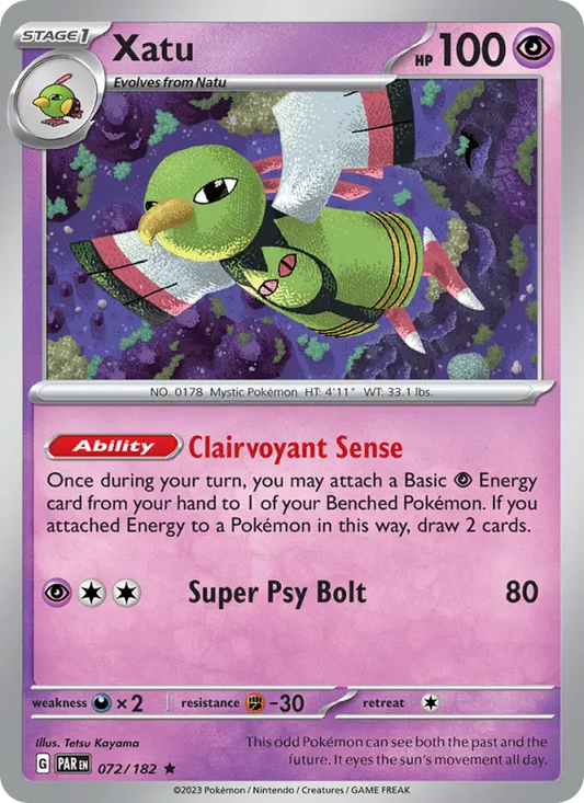 Xatu 72 Paradox Rift Pokesingles