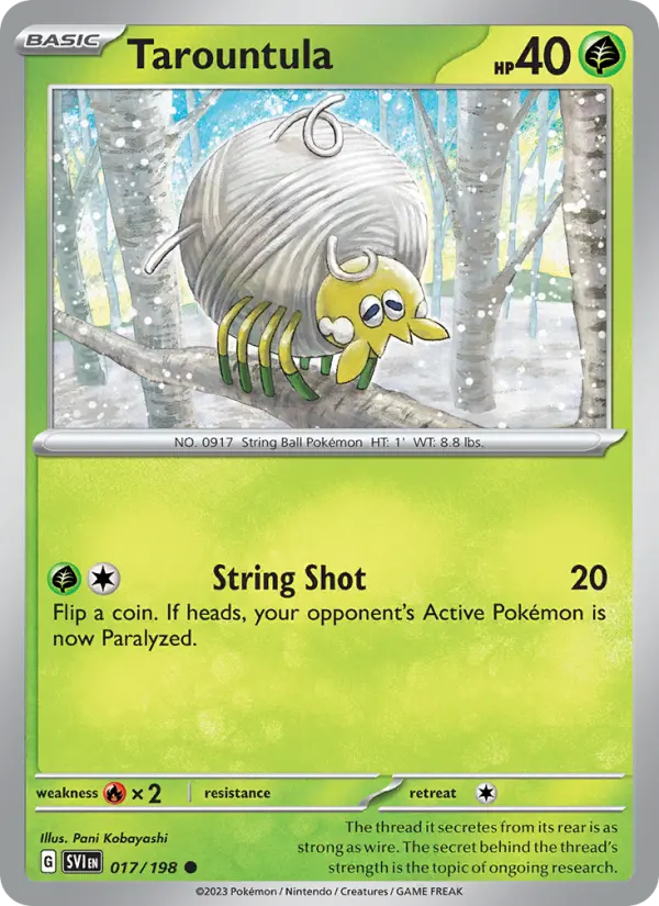 Tarountula 17 Scarlet & Violet Pokesingles