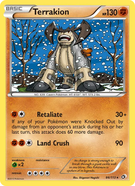 Terrakion 84 Legendary Treasures Pokesingles