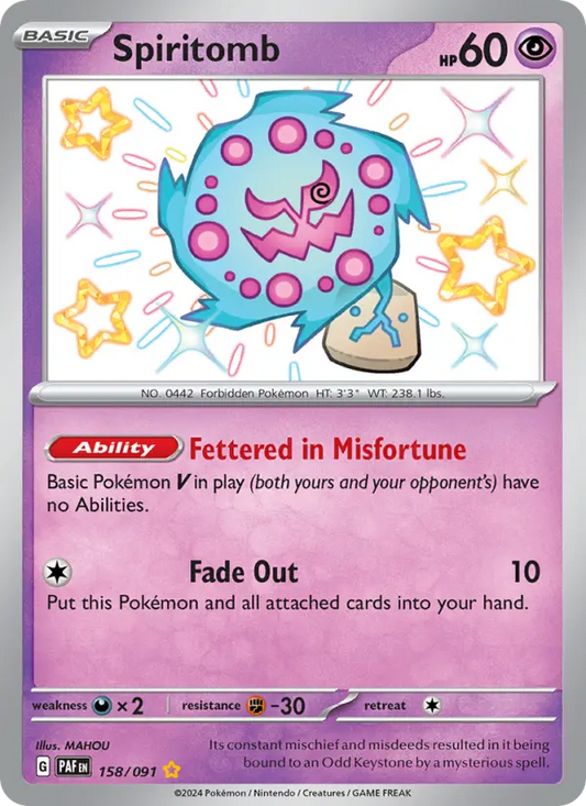 Spiritomb 158 Paldean Fates Pokesingles
