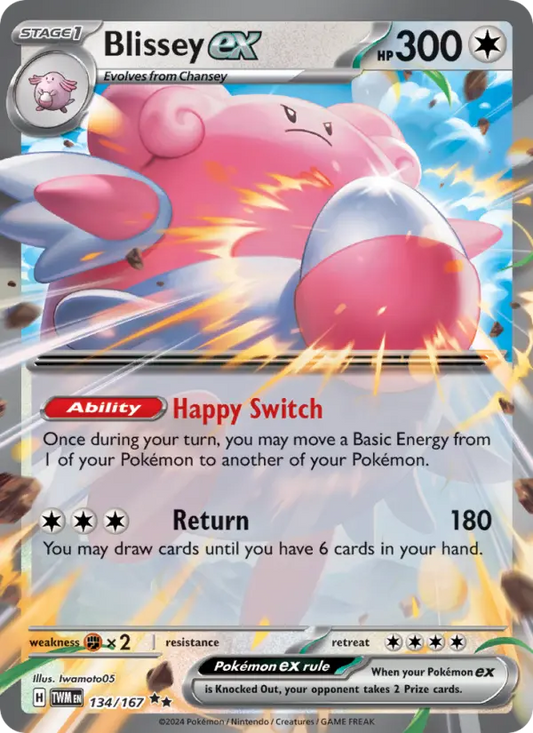 Blissey ex 134 Twilight Masquerade Pokesingles