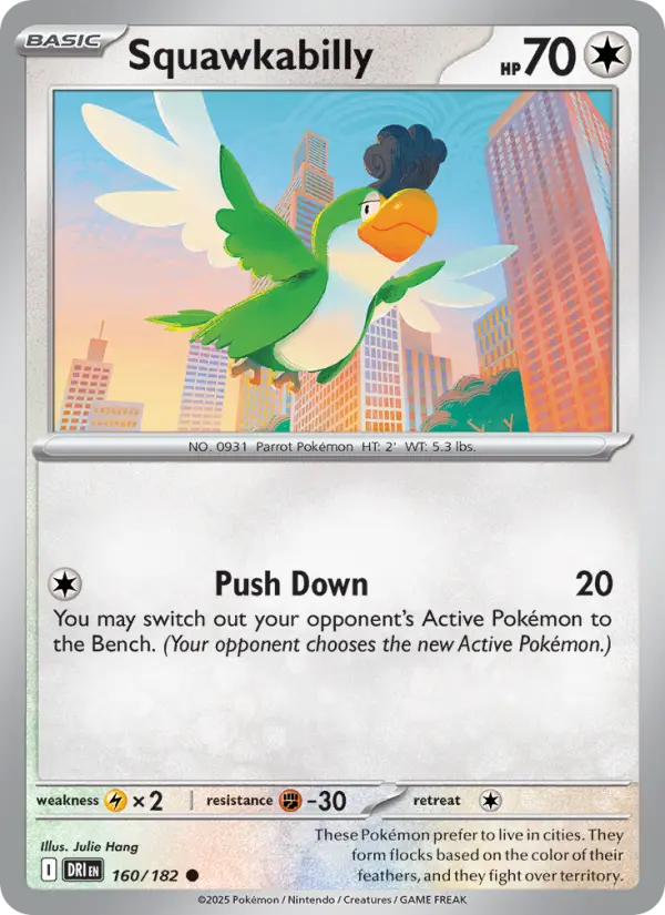 Squawkabilly 160 Destined Rivals Pokesingles