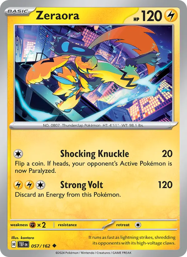 Zeraora 57 Temporal Forces Pokesingles