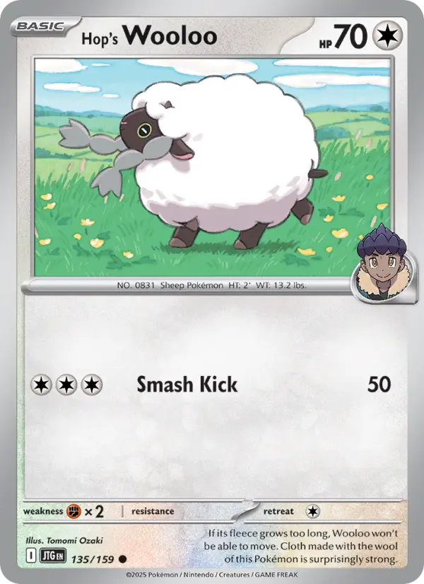 Hop's Wooloo 135 Journey Together Pokesingles