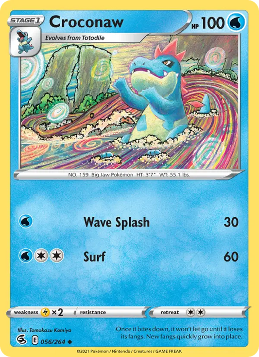Croconaw 56 Fusion Strike Pokesingles