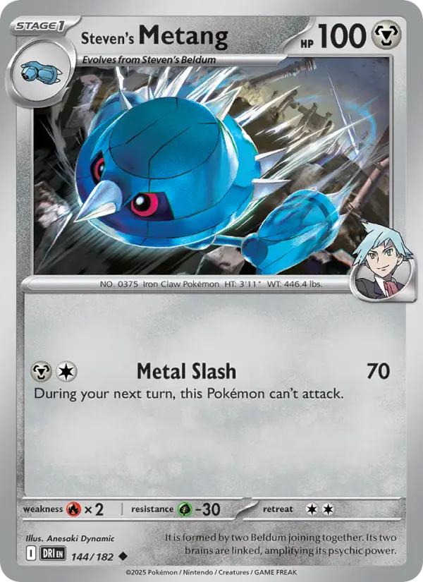 Steven's Metang 144 Destined Rivals Pokesingles