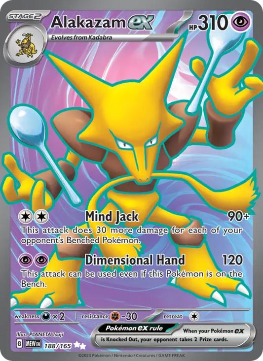 Alakazam ex 188 151 Pokesingles