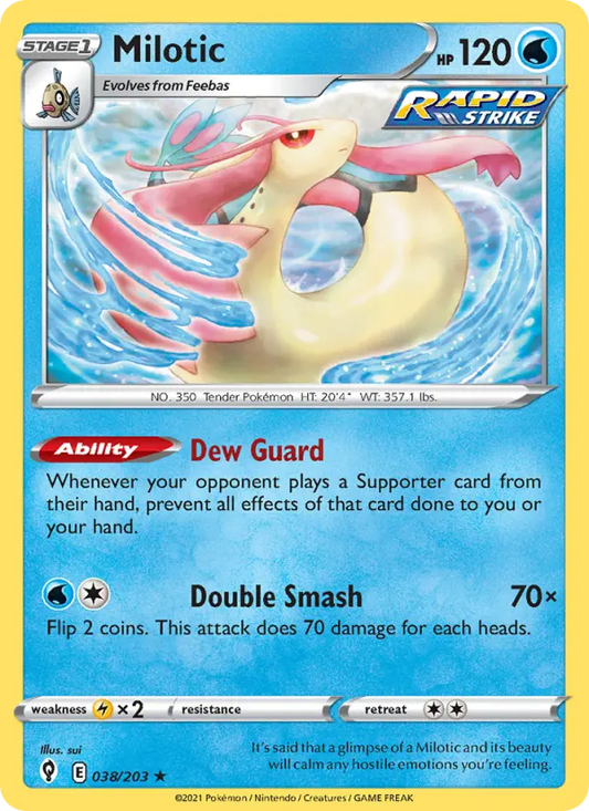 Milotic 38 Evolving Skies Pokesingles
