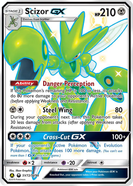 Scizor-GX SV72 Hidden Fates Shiny Vault Pokesingles
