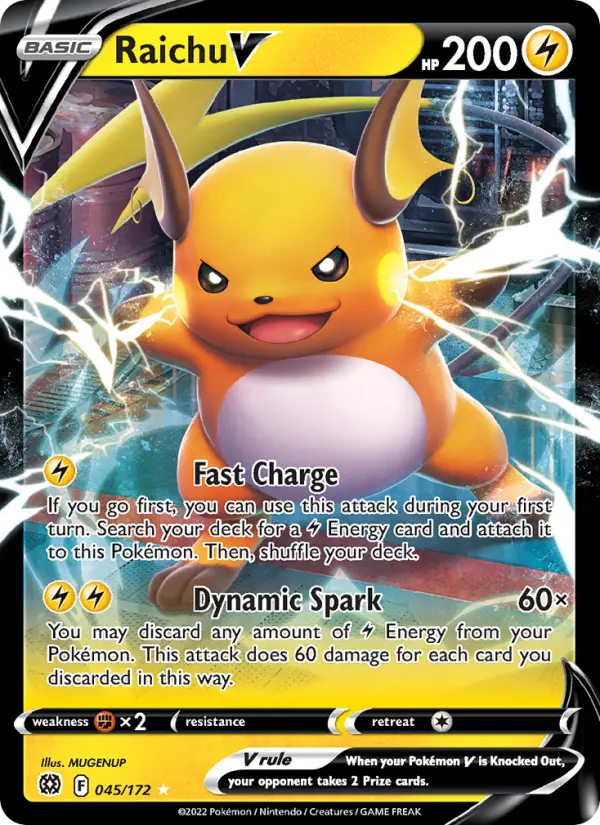 Raichu V 45 Brilliant Stars Pokesingles