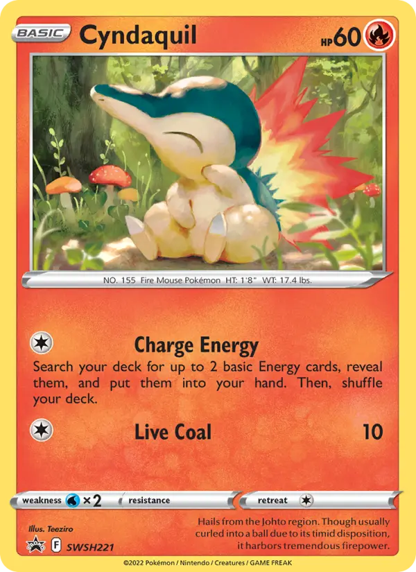 Cyndaquil SWSH221 SWSH Black Star Promos Pokesingles