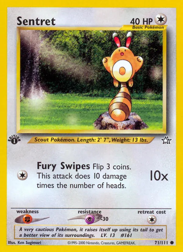 Sentret 71 Neo Genesis Pokesingles