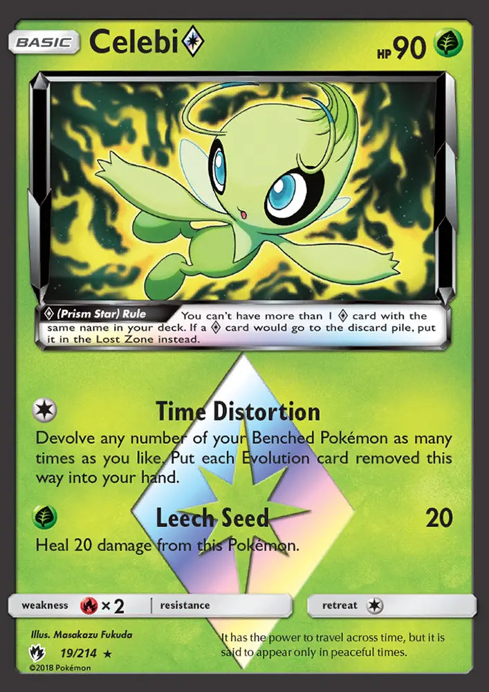 Celebi ◇ 19 Lost Thunder Pokesingles