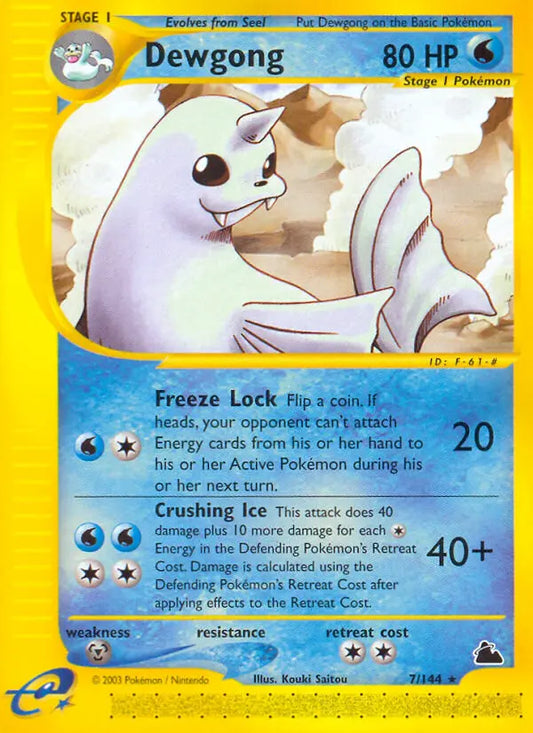 Dewgong 7 Skyridge Pokesingles